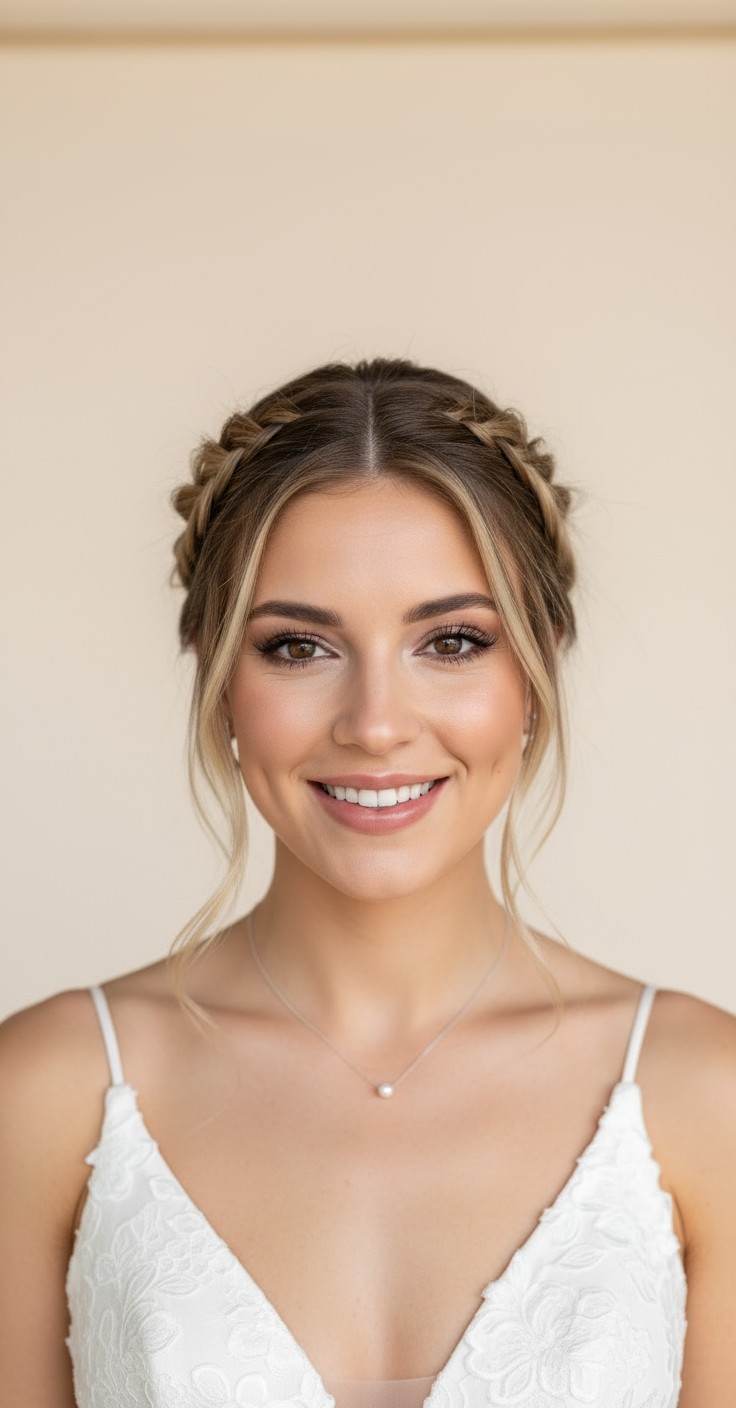 After Dutch Braid Wedding Hairstyle